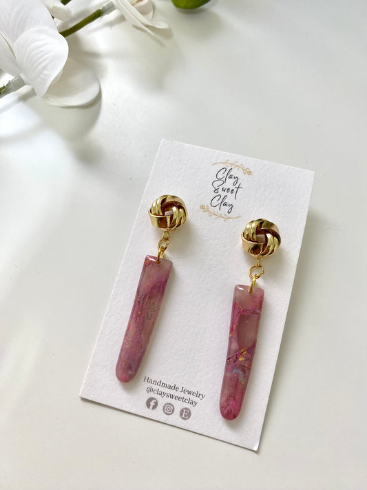 Nebula Dainty - Faux Stone Dangle Earrings